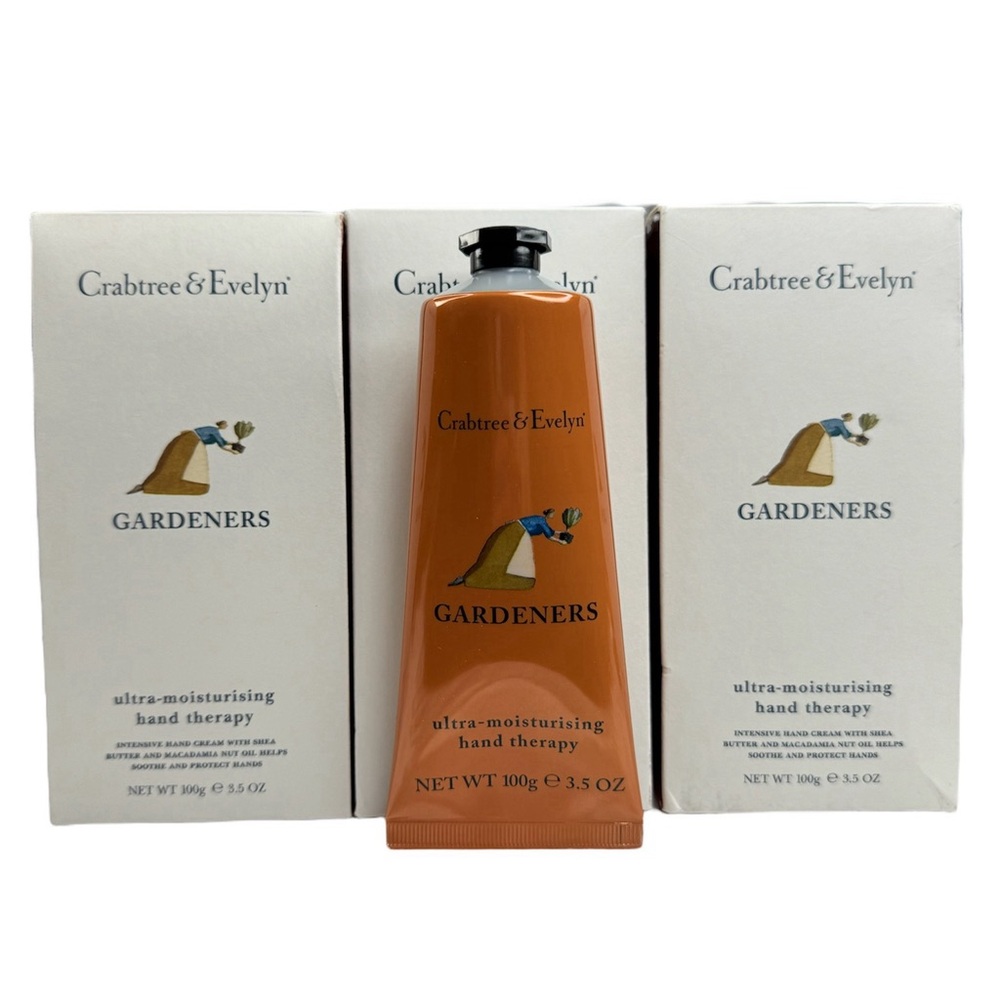 3x Crabtree & Evelyn Gardeners Hand Therapy Hand Cream 3.5oz